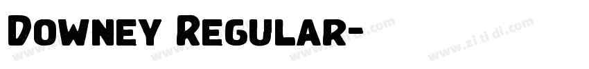 Downey Regular字体转换